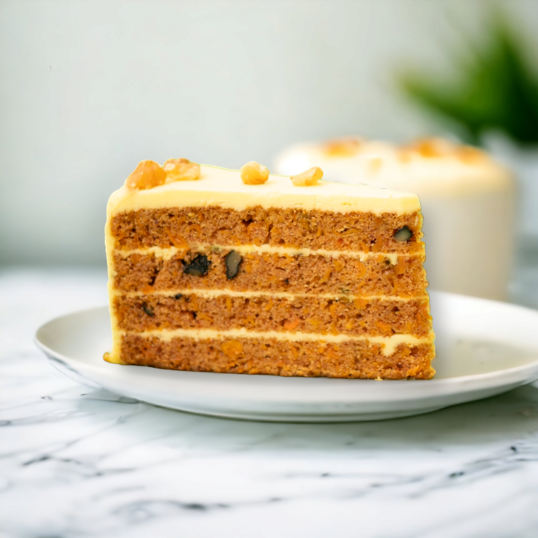 Individual Carrot Cake Slice