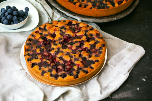 Baked Berry and Almond Tart