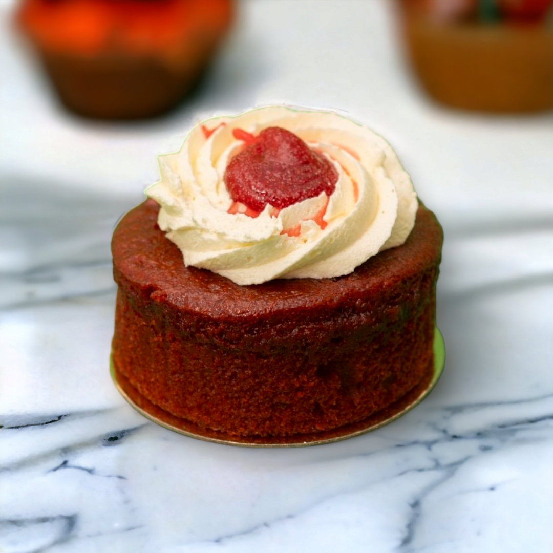 Individual Vegan Red Velvet Cake